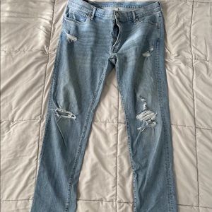 Abercrombie and Fitch jeans.